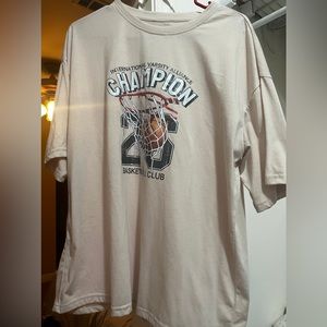 oversized graphic tea